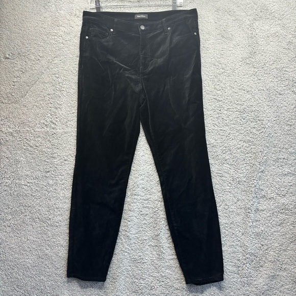 Well Worn Pants Size 12/32 Black Cotton Blend Stretch - Picture 2 of 7